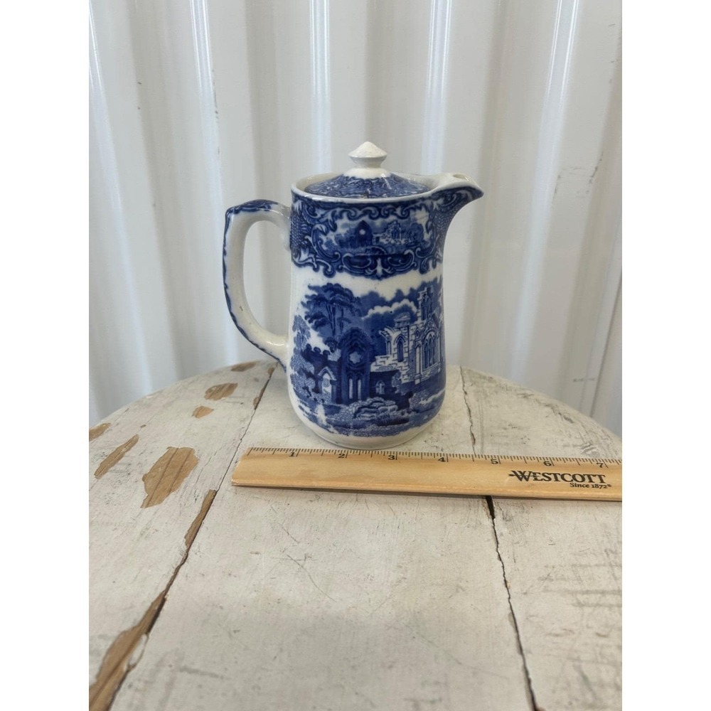 George Jones Abbey Flow Blue Chocolate Pot (265)